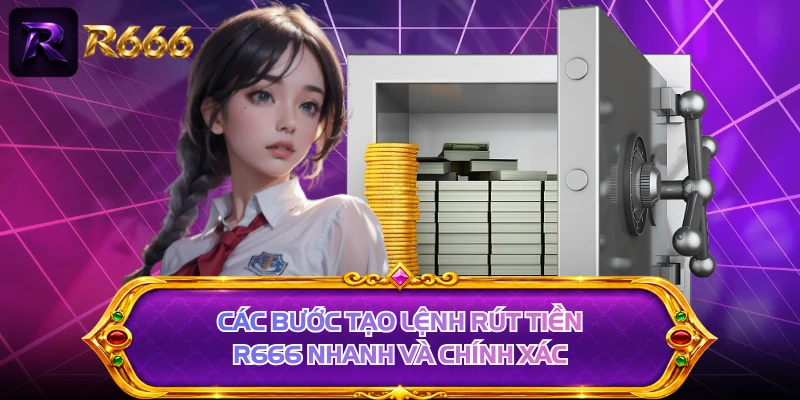 Các bước tạo lệnh rút tiền R666 nhanh và chính xác