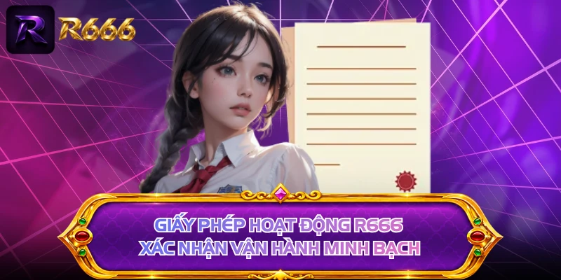 Giấy phép hoạt động R666 xác nhận vận hành minh bạch